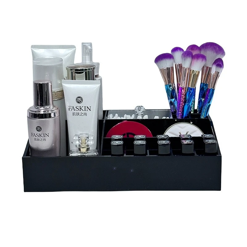 Luxury Skincare Tools - 多機能化粧品収納ボックスドレッサーデスクトップスキンケア製品棚引き出しライト高級口紅仕上げ