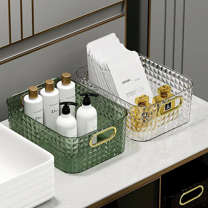 Luxury Skincare Tools - デスクトップ化粧品収納ボックススキンケア製品収納ボックス雑貨収納バスケットバスルーム高級アクリル棚
