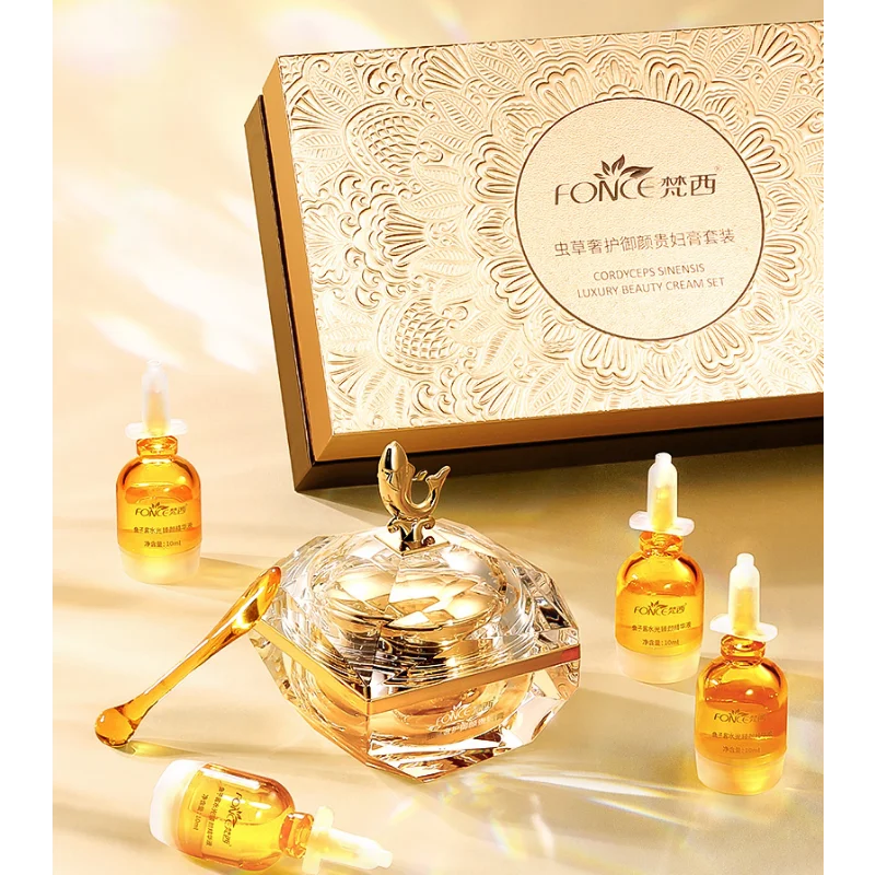 Luxury Skincare In Korea - フォンセ 冬虫夏草高級美容クリームセット 保湿 毛穴縮小 オイルコントロール ブライトニング