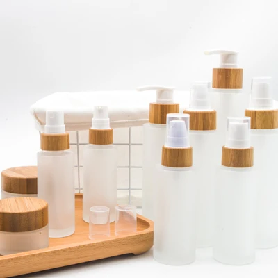 スキンケア印刷高級ヘアエッセンシャルオイル竹ローション化粧品 - Luxury Skincare Bottles のレビューと価格