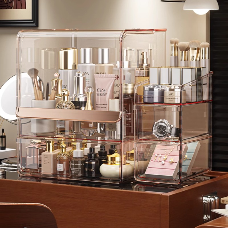 高級化粧品オーガナイザー アクリル スキンケア バニティ タ - Luxury Skincare Collection のレビューと価格