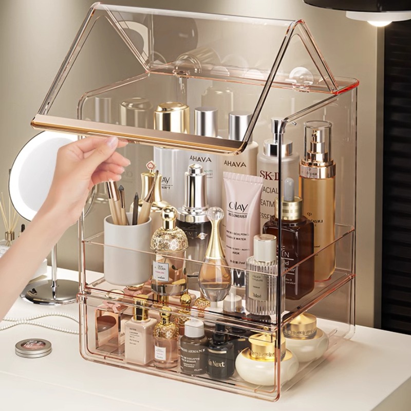 高級化粧品オーガナイザー アクリル スキンケア バニティ タ - Luxury Skincare Collection のレビューと価格