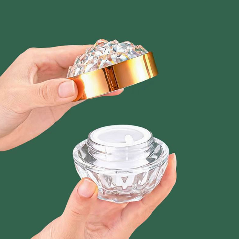 高級ダイヤモンド50gガラス製フェイスクリームジャー（蓋付き - Luxury Skincare Bottles のレビューと価格