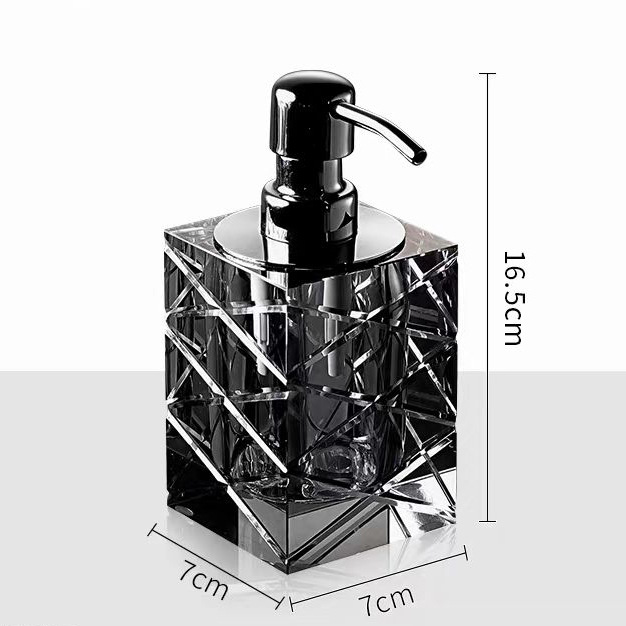 モダンミニマリストクリスタルガラス容器高級バスルームポンプデ - Luxury Skincare Bottles のレビューと価格