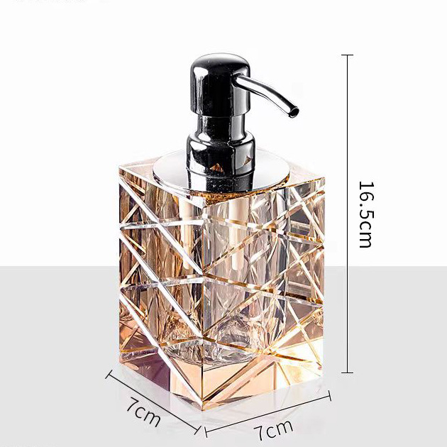 モダンミニマリストクリスタルガラス容器高級バスルームポンプデ - Luxury Skincare Bottles のレビューと価格