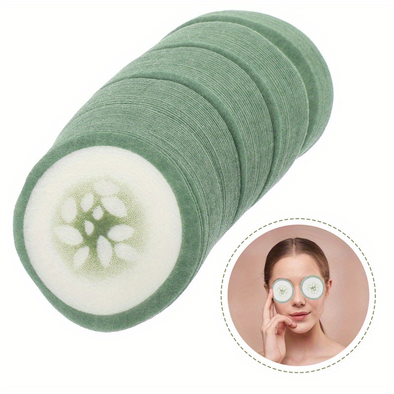 100 個使い捨てアイマスク紙超薄型天然綿アイキュウリパッチ - Luxury Skincare Tools のレビューと価格