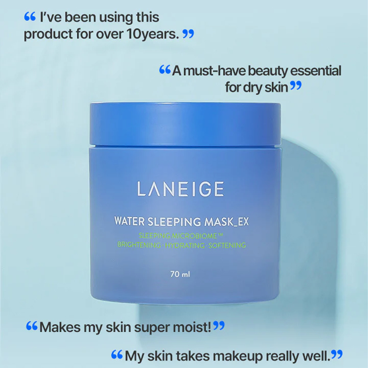 LANEIGE ウォータースリーピングマスク 70ml、一晩 - Luxury Skincare In Korea のレビューと価格
