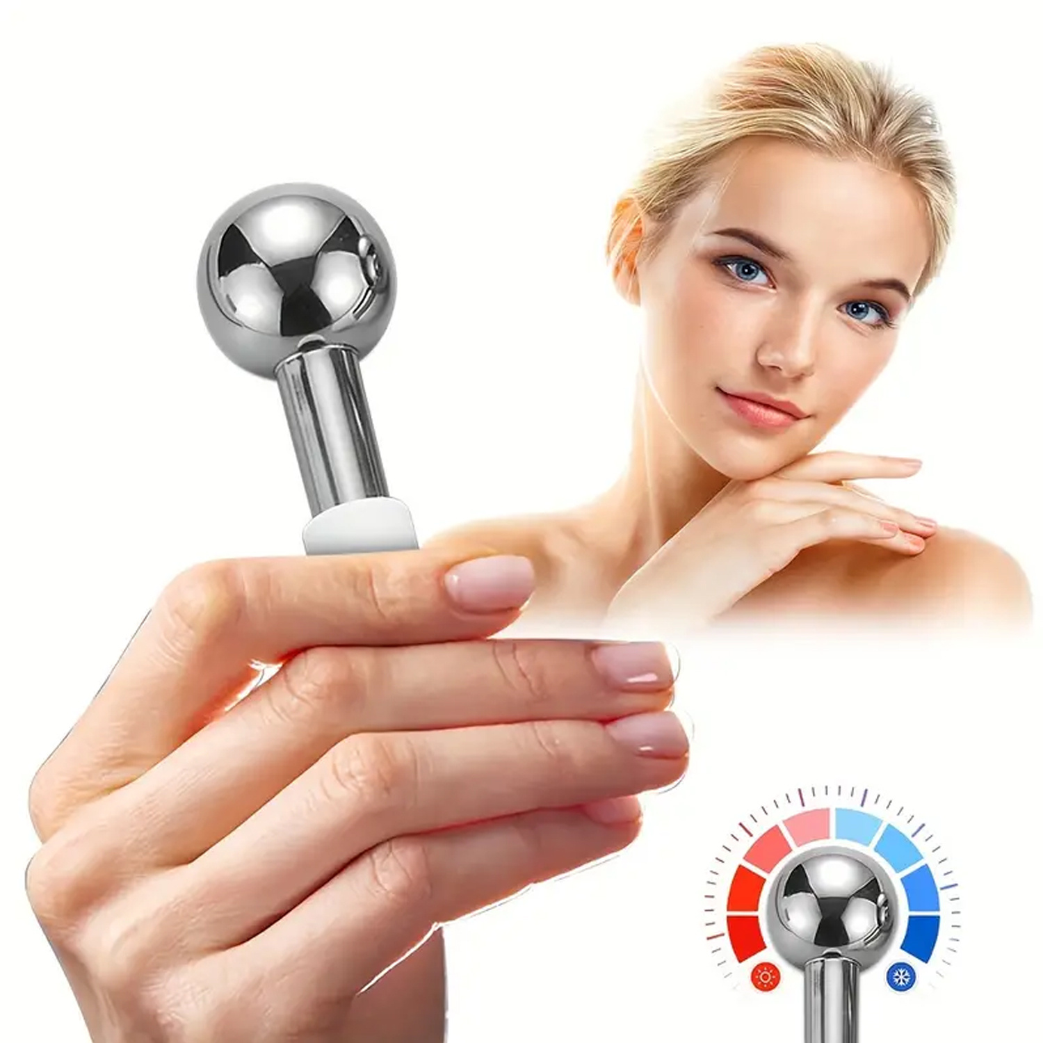 ステンレス鋼アイスグローブ冷却フェイシャルスティックビューテ - Luxury Skincare Tools のレビューと価格